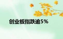 创业板指跌逾5%