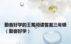 勤奋好学的王冕阅读答案三年级（勤奋好学）