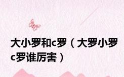 大小罗和c罗（大罗小罗c罗谁厉害）