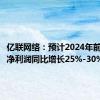 亿联网络：预计2024年前三季度净利润同比增长25%-30%