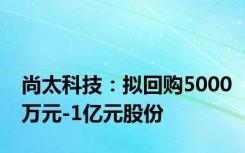 尚太科技：拟回购5000万元-1亿元股份