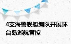 4支海警舰艇编队开展环台岛巡航管控