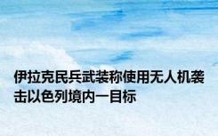 伊拉克民兵武装称使用无人机袭击以色列境内一目标
