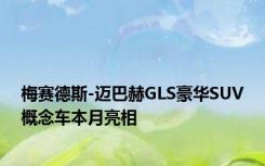 梅赛德斯-迈巴赫GLS豪华SUV概念车本月亮相