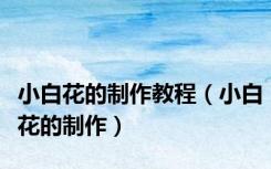 小白花的制作教程（小白花的制作）
