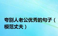 夸别人老公优秀的句子（模范丈夫）