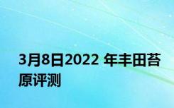 3月8日2022 年丰田苔原评测