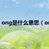 ong是什么意思（ong）