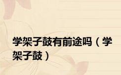 学架子鼓有前途吗（学架子鼓）