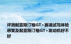 评测起亚斯汀格GT+赛道试驾体验感受及起亚斯汀格GT+发动机好不好