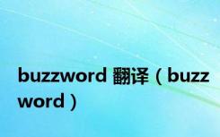 buzzword 翻译（buzzword）