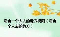适合一个人去的地方衡阳（适合一个人去的地方）