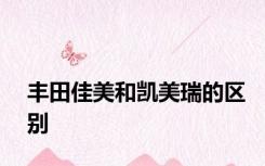 丰田佳美和凯美瑞的区别