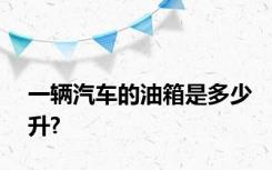 一辆汽车的油箱是多少升?