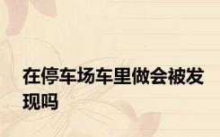 在停车场车里做会被发现吗