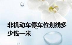非机动车停车位划线多少钱一米
