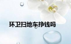 环卫扫地车挣钱吗