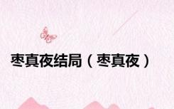 枣真夜结局（枣真夜）