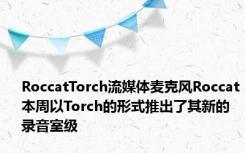 RoccatTorch流媒体麦克风Roccat本周以Torch的形式推出了其新的录音室级