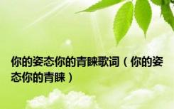 你的姿态你的青睐歌词（你的姿态你的青睐）