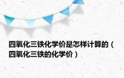 四氧化三铁化学价是怎样计算的（四氧化三铁的化学价）