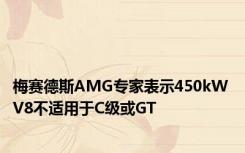 梅赛德斯AMG专家表示450kW V8不适用于C级或GT
