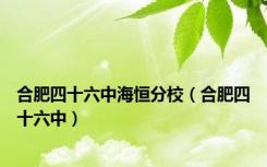 合肥四十六中海恒分校（合肥四十六中）