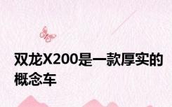 双龙X200是一款厚实的概念车