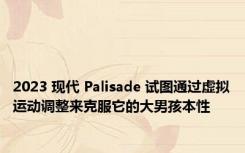 2023 现代 Palisade 试图通过虚拟运动调整来克服它的大男孩本性