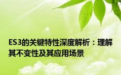 ES3的关键特性深度解析：理解其不变性及其应用场景