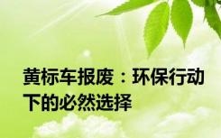 黄标车报废：环保行动下的必然选择